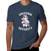 Unicorn Security Officer Funny Dad Unicorn Humor Tshirt Classic Graphic Short Sleeve Top
