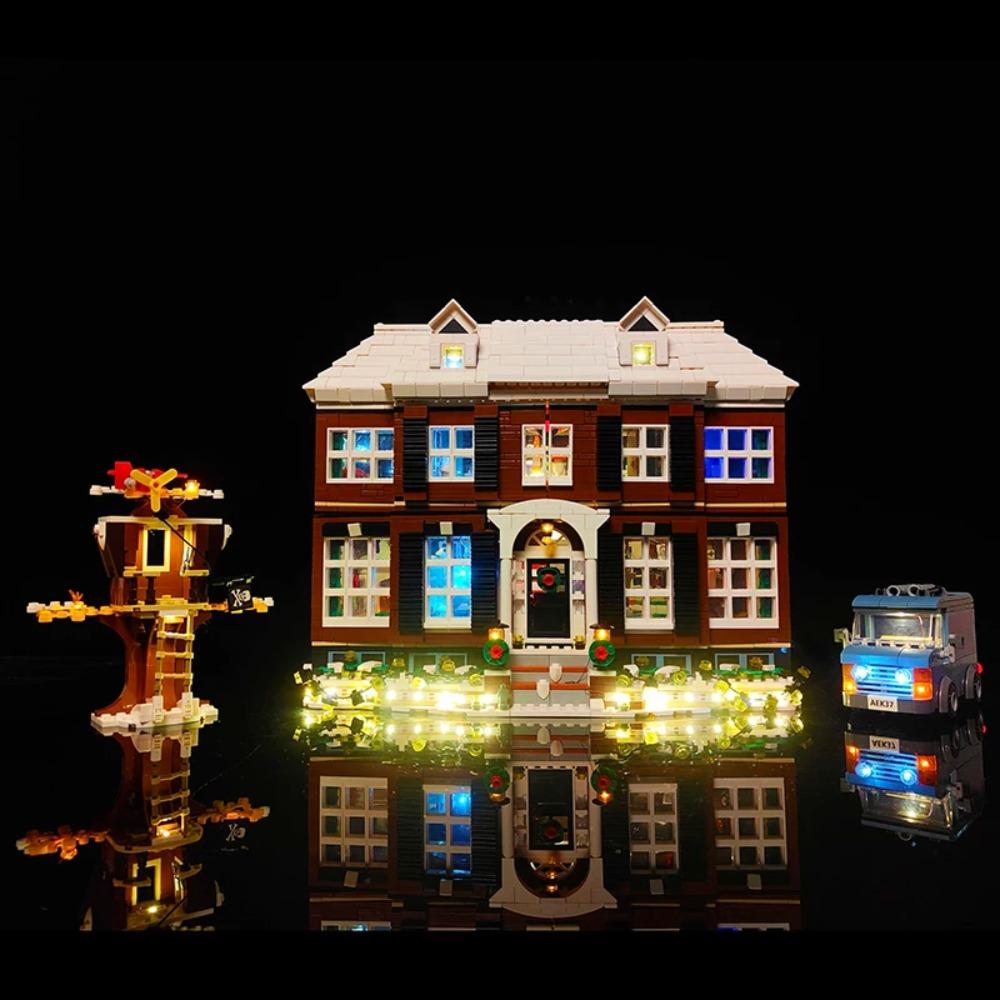 Led Light Kit for LEGO Home Alone Kevin 21330 House With Lamp Ideas Not Include Building Block(Only Led Light Kit)
