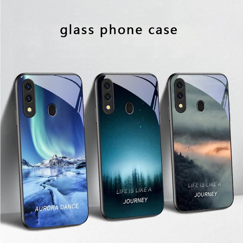 Lake Aurora Ice Surface For Samsung Galaxy A30 A31 A32 A33 A34 A35 A42 A30s A20 A25 A26 A51 A56 A54 A72 A73 A70 Glass Phone Case