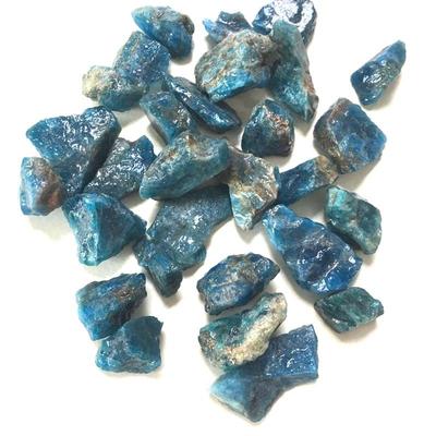 Cascalho Cristal Mineral Decoração Aquário Pedra Bruta Apatita Azul Apatita Natural