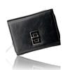 Rotating Clasp Wallet [Rename] Tri-fold (Black)