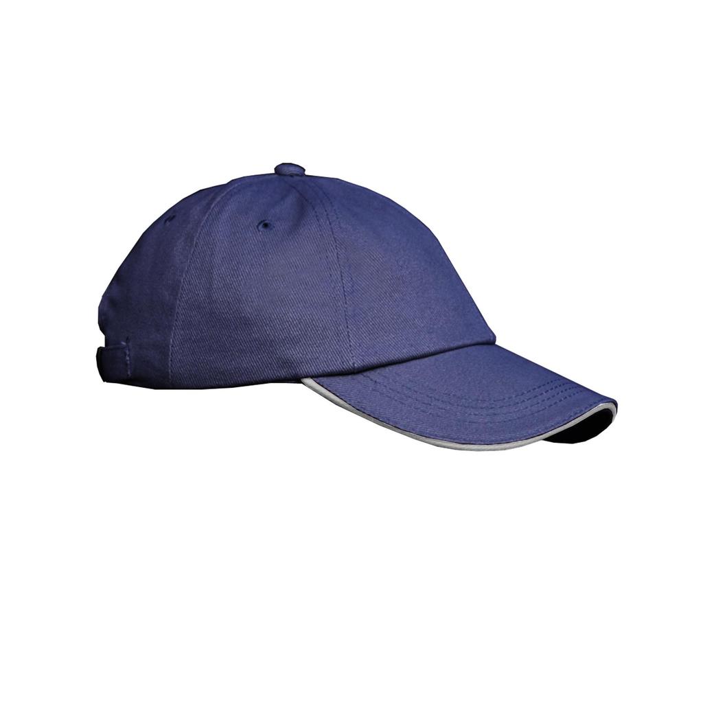 Result Unisex Low Profile Heavy Brushed Cotton Baseball Cap With Sandwich Peak