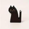 1pcs Cute Cat Tape Cutter, Wood & Clear Plastic Holder, Compact Tool for Cutting Packaging