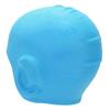Waterproof Silicone Swimming Cap with Ear Protection 3D Strong Elasticity Long Hair Swimming Hat for AdultsLight Blue