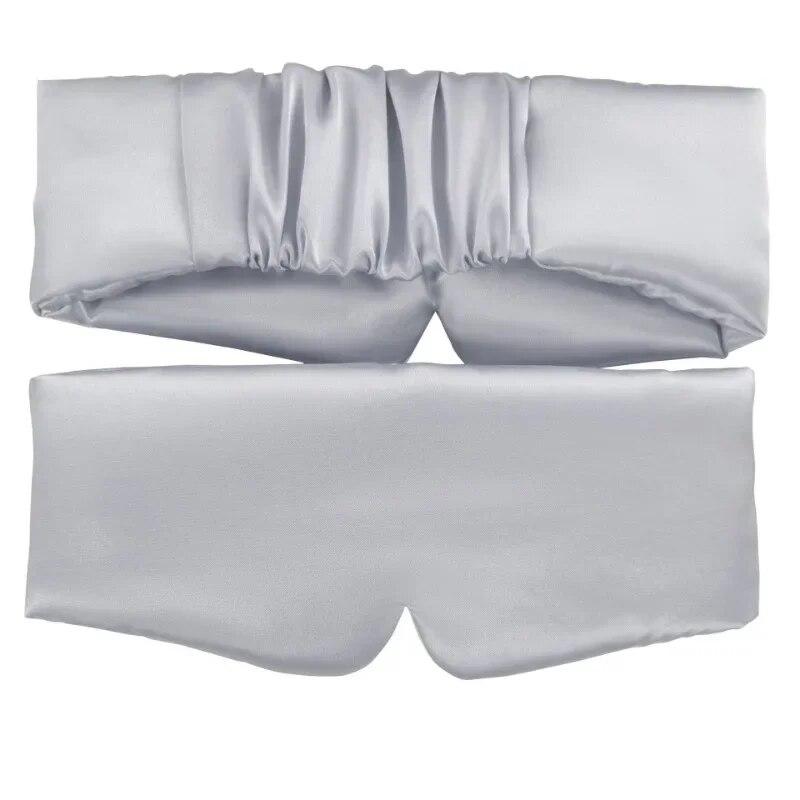 Silk Face Imitation Silk Sleep Eye Mask Ljus nyans Elastisk rem Resevila Ögonskydd För att lindra trötthet Mjuk Smidig vård