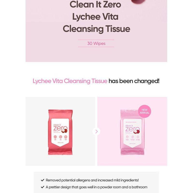BANILA CO Clean It Zero Lychee Vita Cleansing Tissue