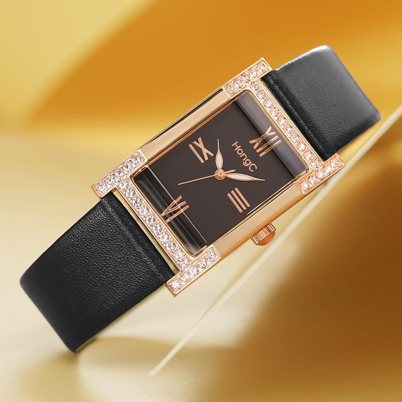 C001 New Arrival Women's Diamond-Studded Luminous Waterproof Watch - Fashionable Ins Style