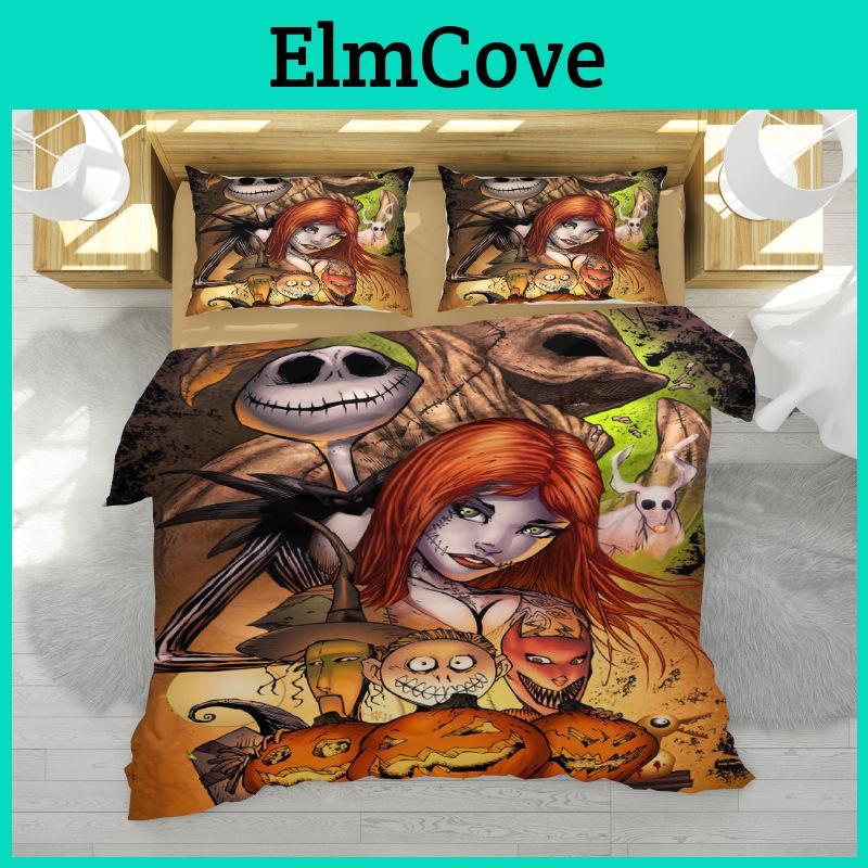 Luxurious The Nightmare Before Christmas 3-piece Bedding Set For Ultimate Comfort