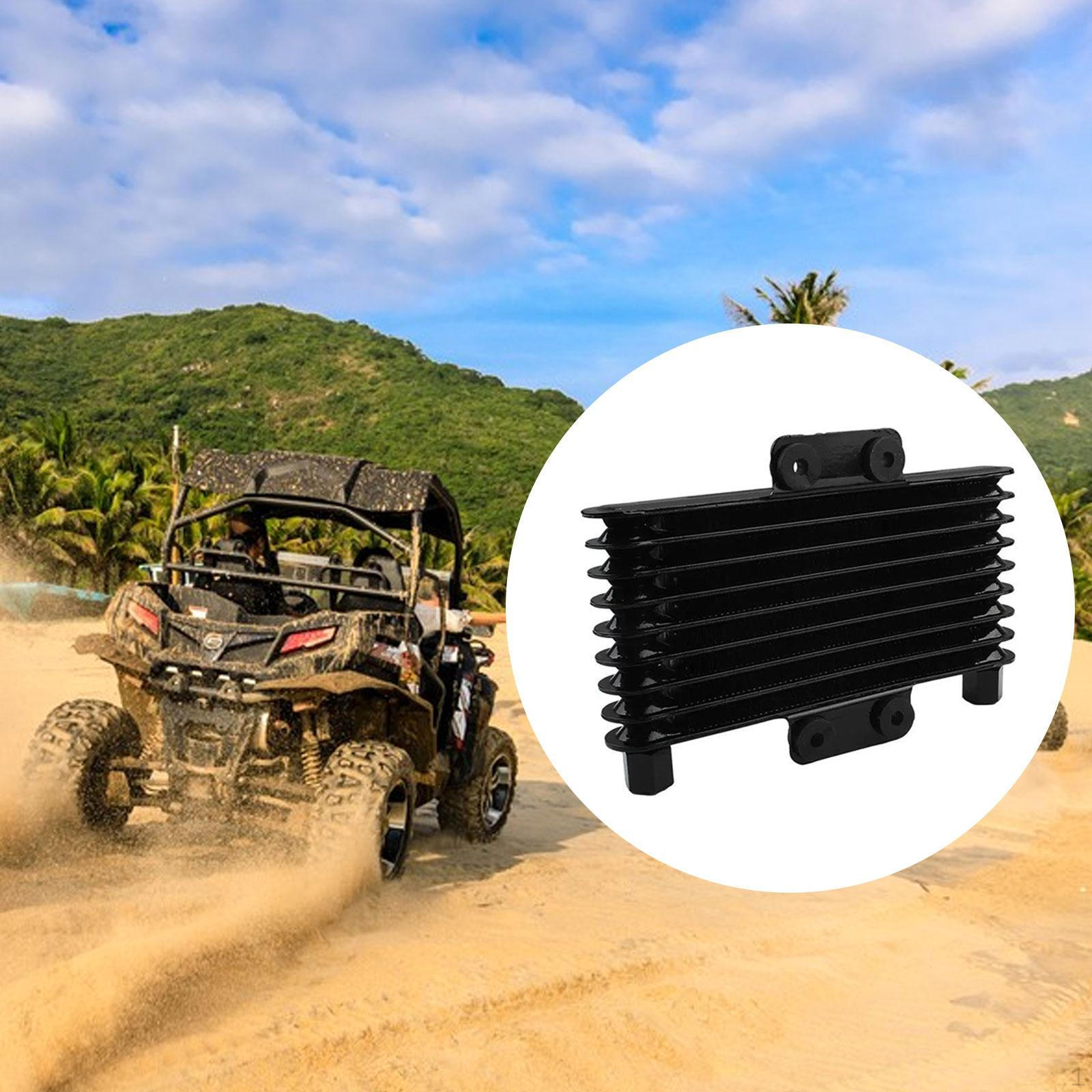 

Металлический универсальный масляный радиатор двигателя мотоцикла для 125-250 куб.см Black M10x1.25