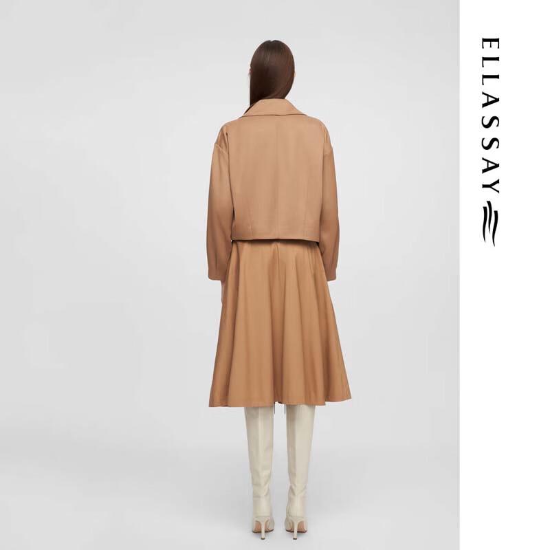 ELLASSAY Women's Mulberry Silk Pleated Midi Skirt