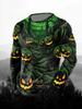 Fashion Skull Pattern 3D Printed Men's T-Shirt Casual Outdoors Long Sleeve T-Shirt Unisex Autumn Unisex T-Shirt Men's Clothing