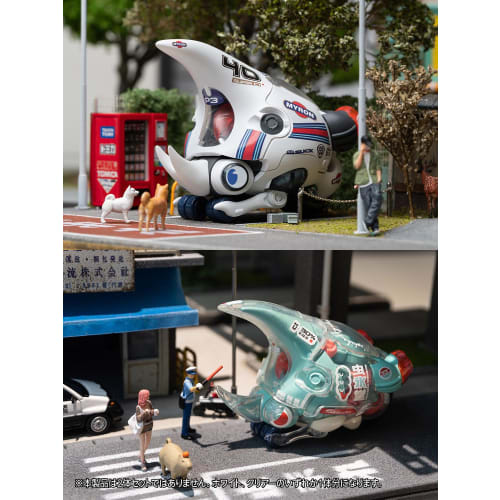 Wave Seiji Kaku Ookabutomaru Dynastes Clear Non-Scale Pre-Colored Plastic Model Kit KM-100 (Approx. 5cm Tall)