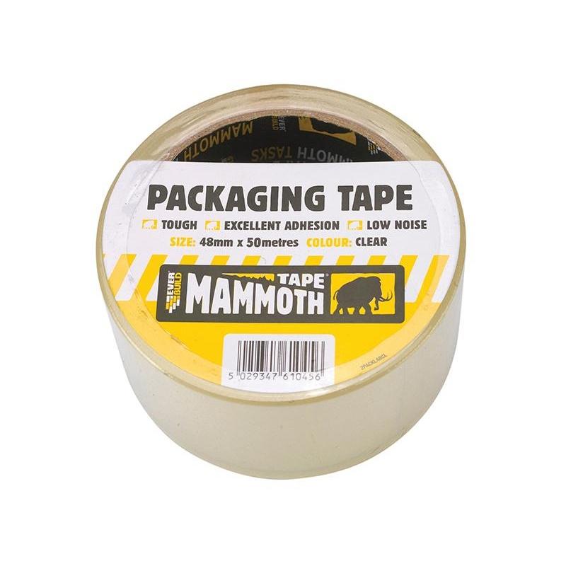 Everbuild Sika Retail/labelled Packaging Tape 48mm x 50m blanche transparente
