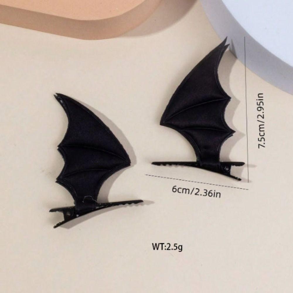 Creative Halloween Party Wear Devil Hair Clip Cosplay Props Punk Bat Wing Barrette Headdress Gothic Head Decor Gifts
