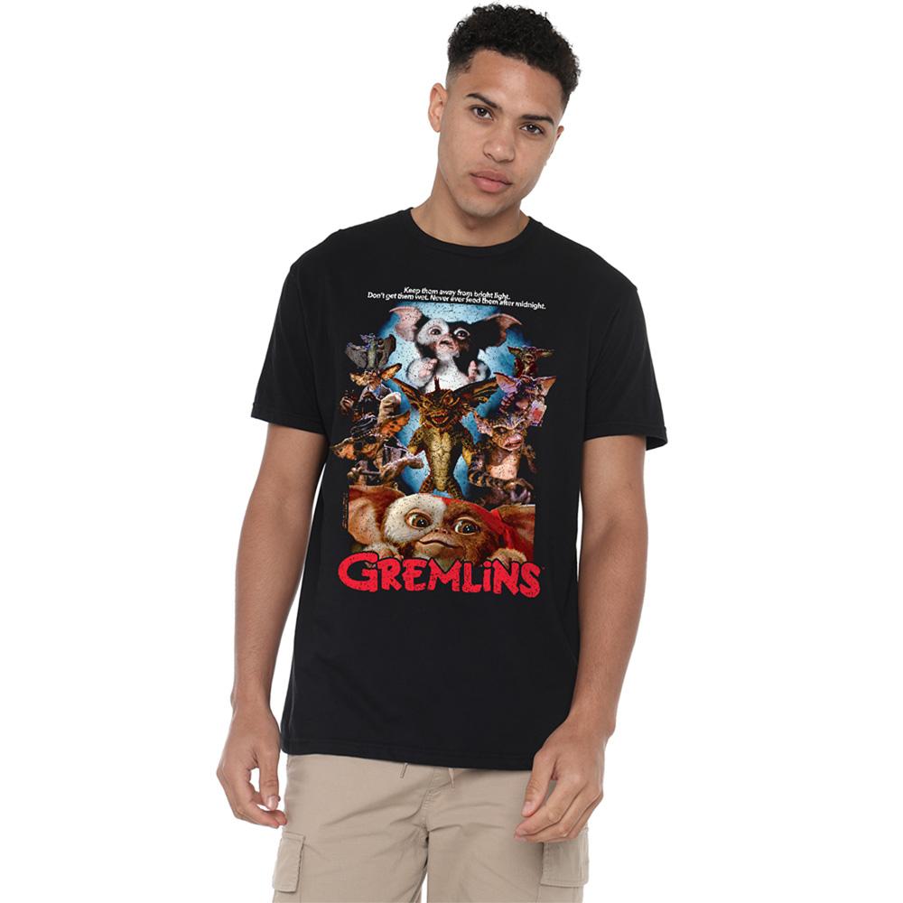 Gremlins Unisex Adult Mogwai Movie Poster T-Shirt
