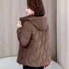 Autumn Winter Thicken Warm Parka Women Casual Solid Color Big Pocket Loose Short Hooded Coat Jackets Outwear