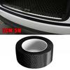 Carbon Fiber Car Door Sill Protector Scuff Plate Trim Sticker Accessories Black