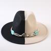 Popular European and American Classic Double-color Wide-brimmed Top Hat Men's and Women's Fashion OL Style Cowboy Hat Jazz Hat