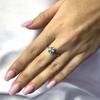 Silver Ring with Natural Topaz 1.538ct (2059059) 2.15 Gr. 925 Samples