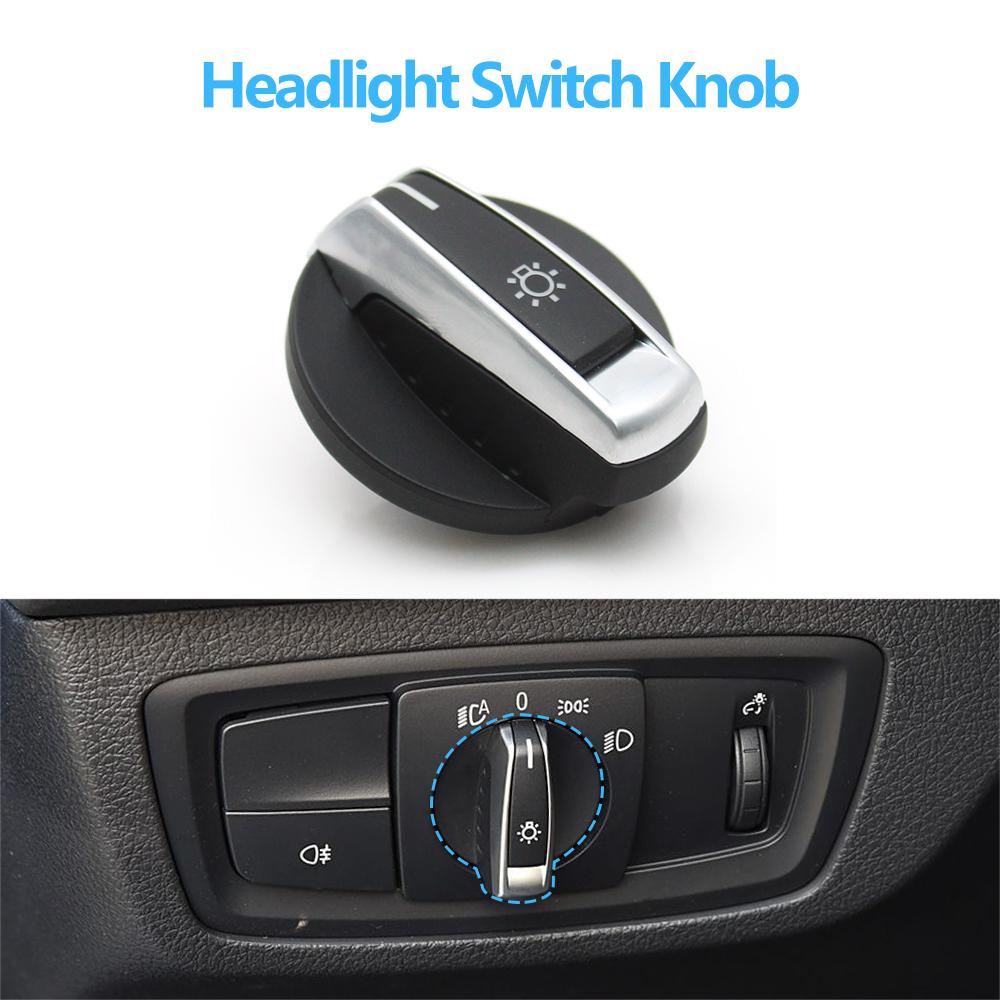 Car Front HeadLamp Rotary Foglight Button Headlight Switch Cover Panel For BMW 1 2 Series F20 F21 F22 F23 X1 F48 F49 X2 F39