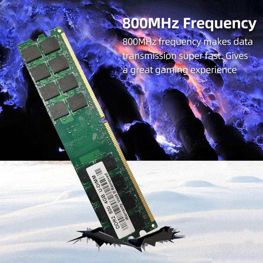 DDR2 Desktop Memory Bar 240Pin 4GB RAM 800MHZ Data Transmission Circuit Module Board Replacement for AMD Motherboards