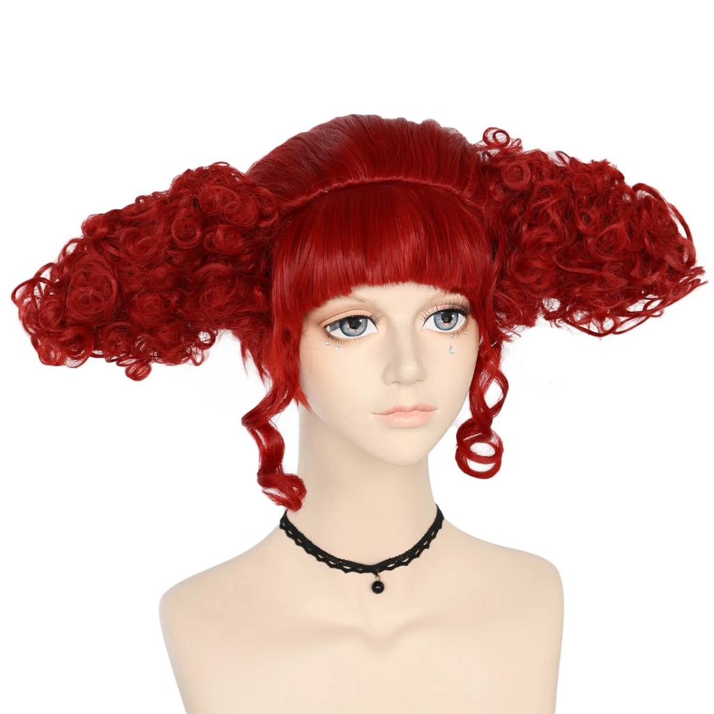 Halloween California Costumes Creepy Clown Adult Wig (red), Multi Colored