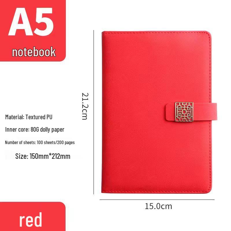 A5 Buckle Notebook Set: Business Meeting Journal with Custom Logo and Premium Gift Box