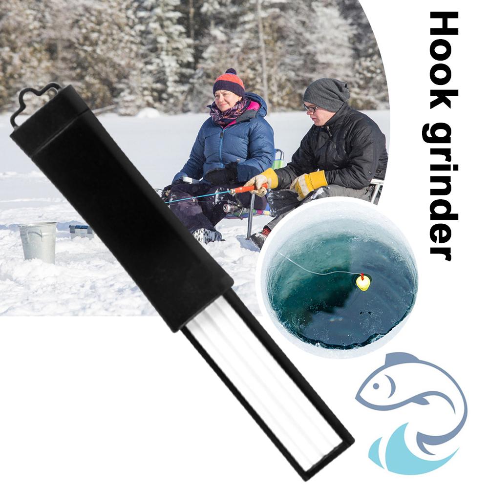 Fishing Hook Sharpener Portable Diamond Stone Fish Hook Sharpen Tools Fishing Hook Sharpening Hone Round Tip Grinding Hooks