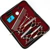 6.5" Rose Gold Pet Grooming Scissors Set: Straight & Curved Scissors, Fishbone Thinning Shears, Grooming Comb.