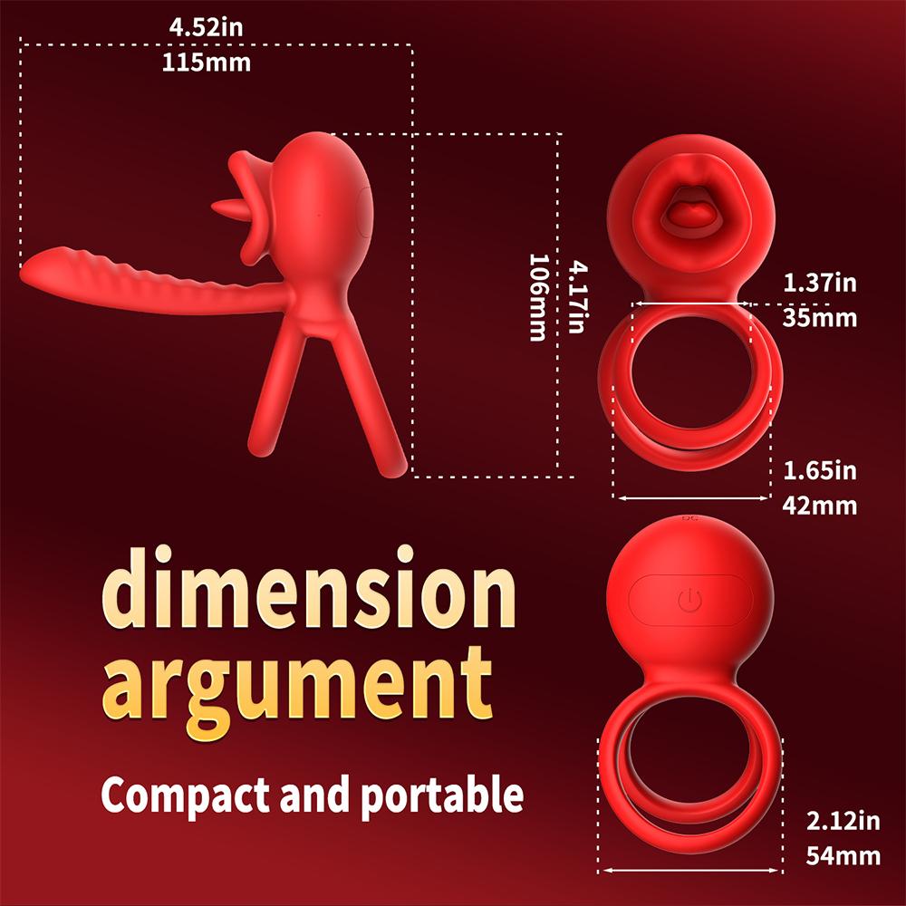 APP Control Penis Cock Ring Vibrator Penis Delayed Ejaculation Testicles Clit Nipple G Spot Stimulator Sex Toy for Couples 18+