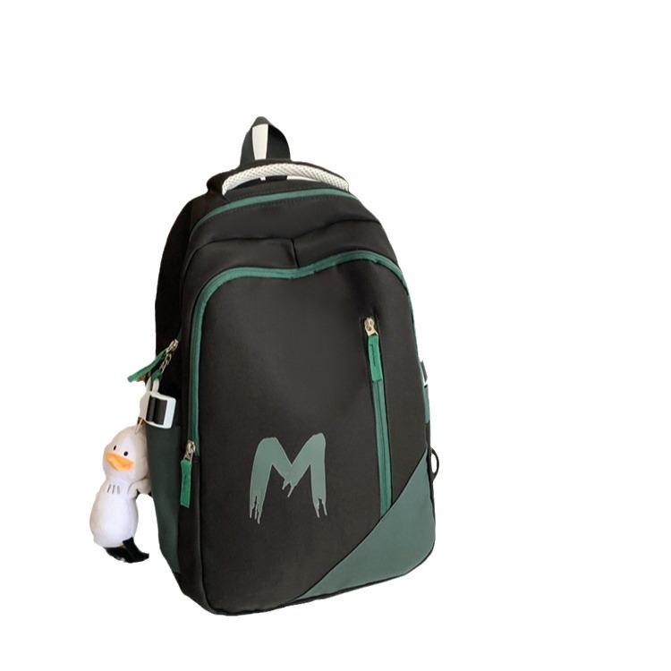 Schoolbag Korean version ins casual simple commute junior high school student schoolbag backpack high value large capacity backpack