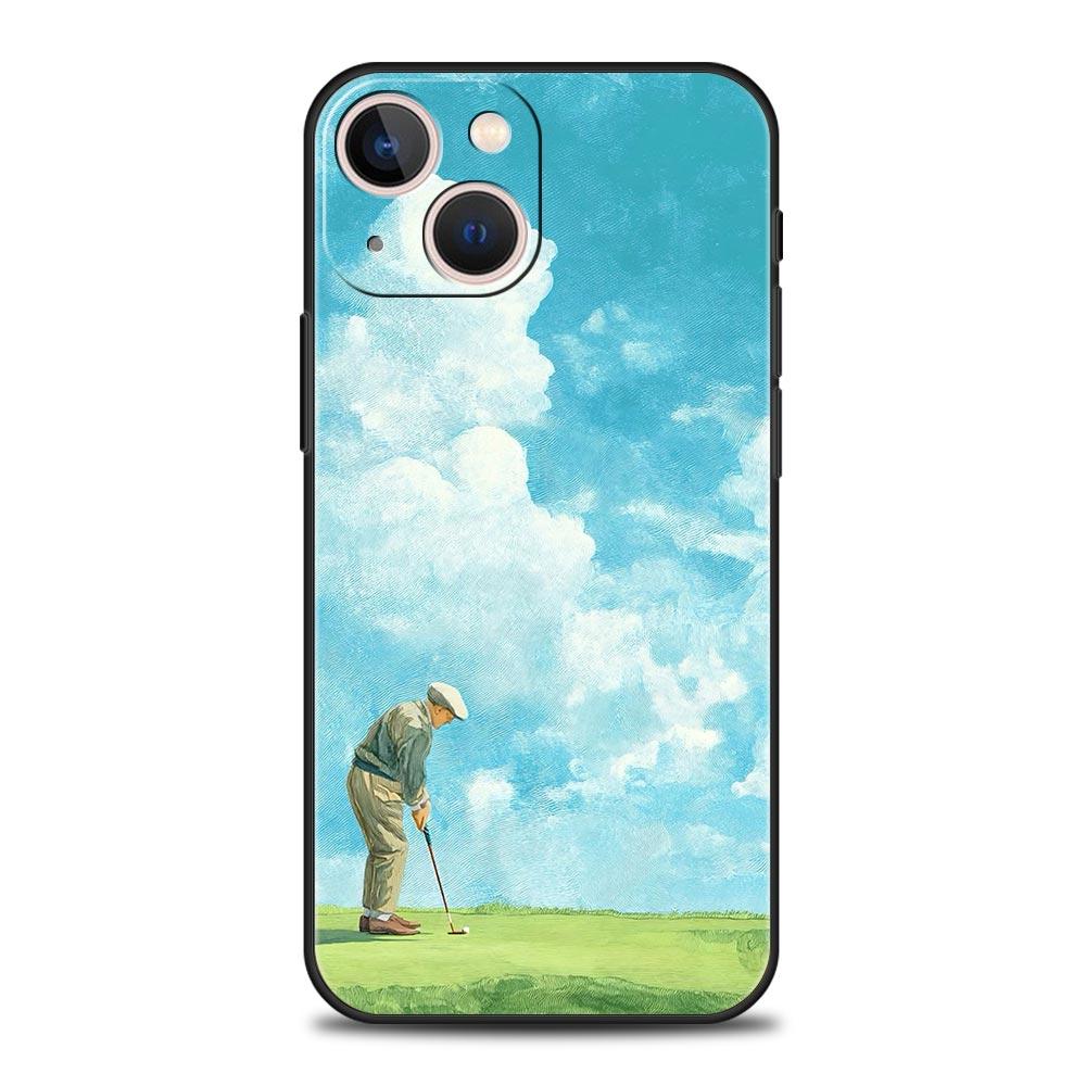 

Modern Golf Phone Case For iPhone 17 16E 15 16 14 13 12 11 Pro Max 7 8 Plus Soft TPU Back Cover iPhone 17