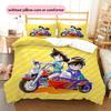 Detective Conan2 Pattern Bedding Quilt Set  Home Decoration  Gift (1 * duvet cover + 2 * pillowcase  without core)