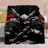 Gundam Anime Flannel Blanket - Soft Warm Perfect for Sofa, Bedding Camping Travel Office Home Decor 