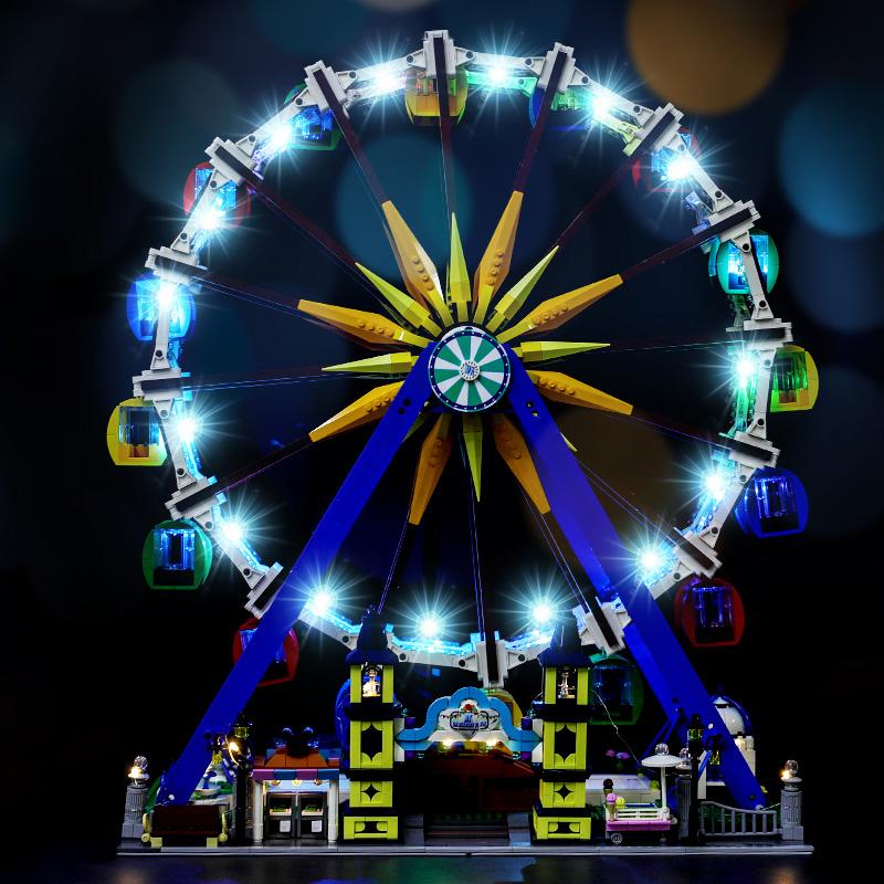 MOULD KING Kreative App motorisiertes Riesenrad Modell Bausteine Montage Ziegel Lernspielzeug für Kinder Weihnachtsgeschenke