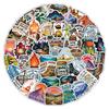 10/30/50pcs Cool Cartoon Outdoor Hiking Camping Stickers Decoration DIY Notebook Phone Helmet Laptop Waterproof Graffiti Sticker