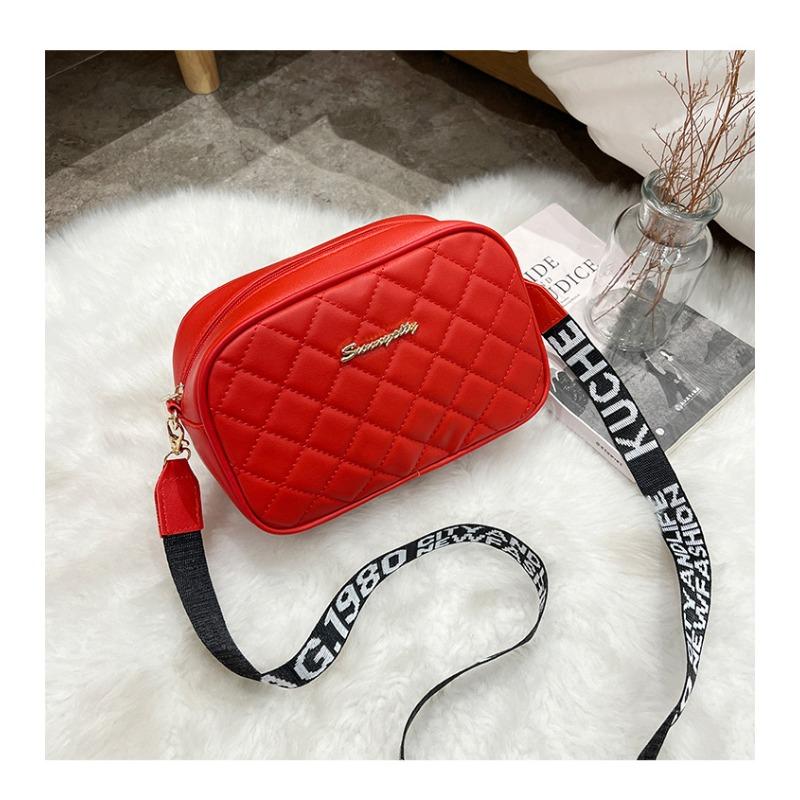 Fashion bag women's spring new chain messenger bag embroidered diamond square bag