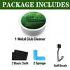 Golf Metallklubbrengörare Rostborttagare Golf Järn Poleringskit Wedgar Putters Borstrengörare Svamp Golftillbehör Golfklubbvårdsset