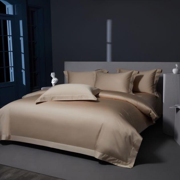 2025 High-End Long-Staple Cotton 160 Bed Sheet 4-Piece Set - Pure Cotton Duvet Cover & Fitted Sheet