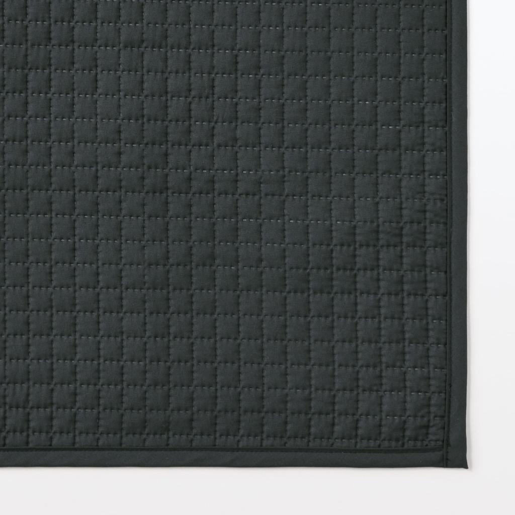 MUJI Waterproof Quilted Picnic 180 X 180 180 X 180 84681684 Sheet, Cm, Cm, Black,