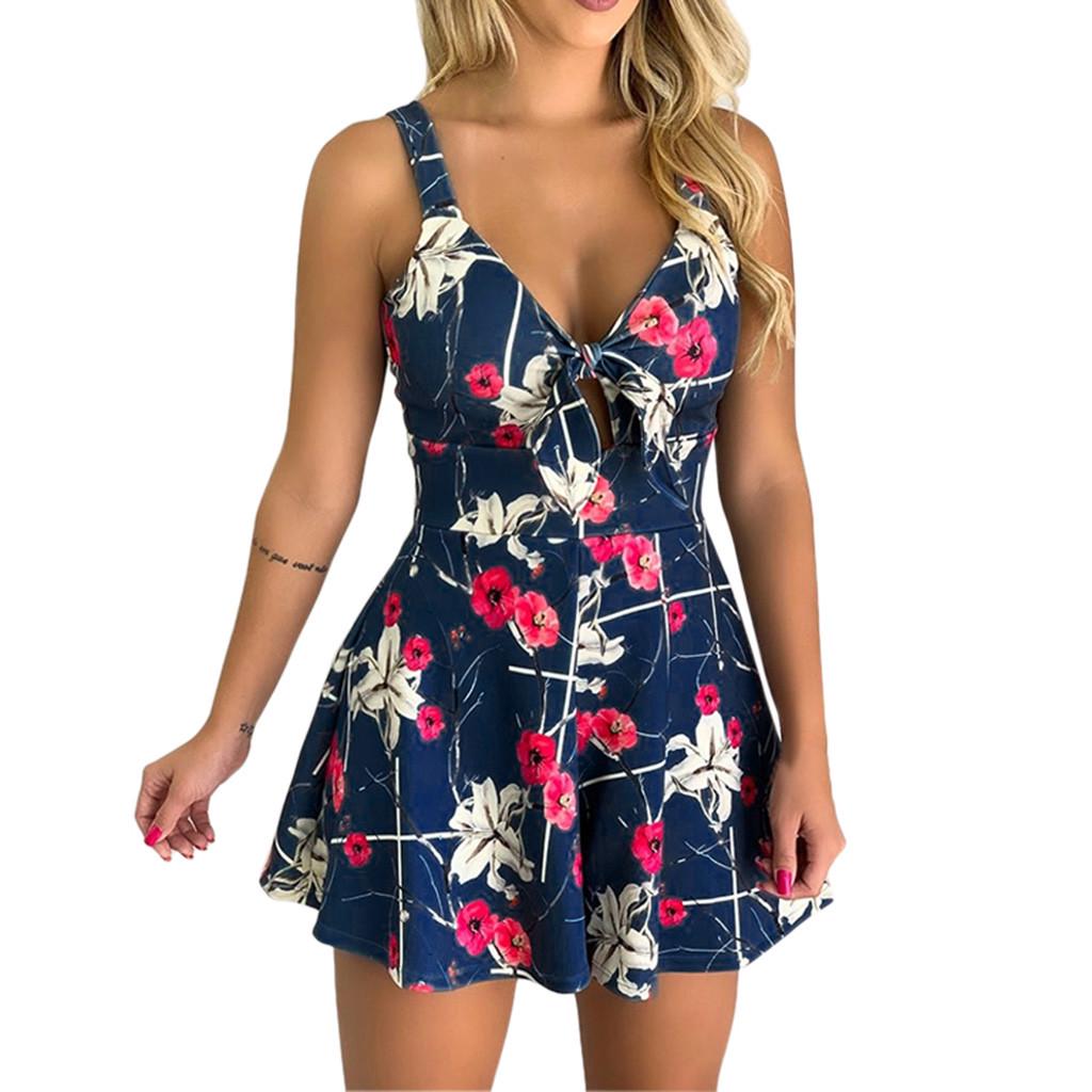 Buy Women Fashion Print Strap Playsuits 