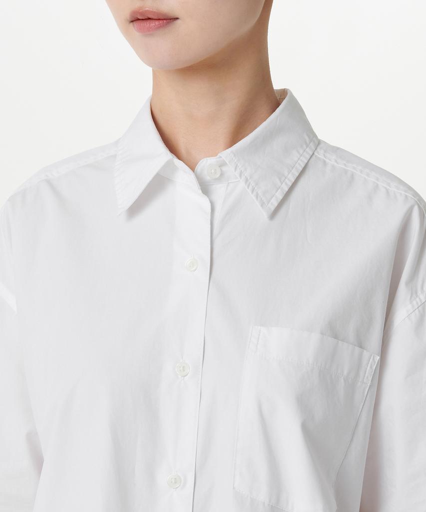 MUSINSA STANDARD WOMAN Women'S Oversized Washed Poplin Shirt [White]