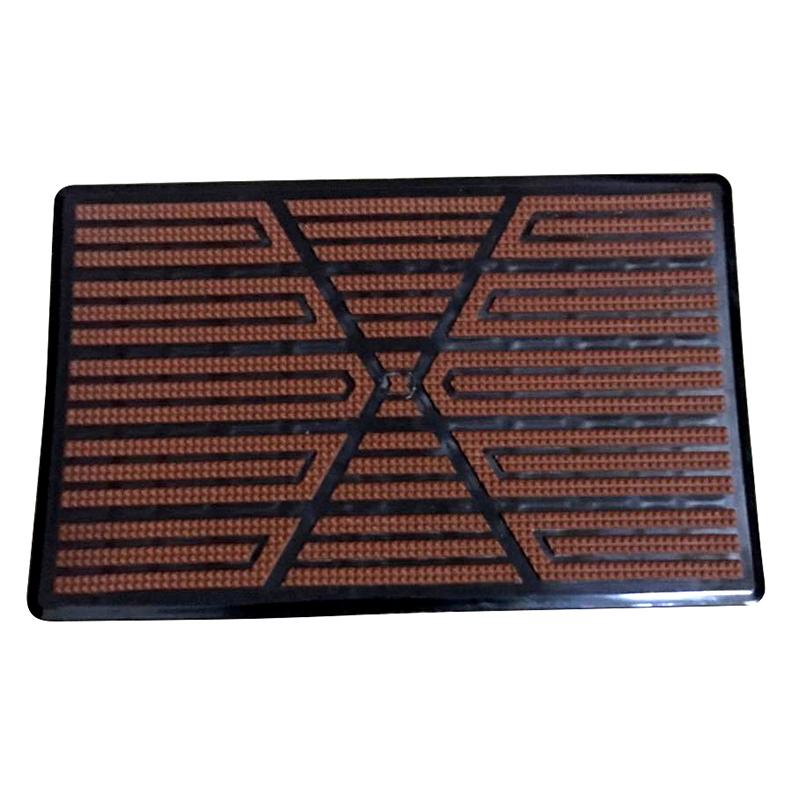 

1 шт. Универсальный автомобильный коврик для пола, противоскользящий, износостойкий коврик для ног, чехол для педали, автозапчасти коричневый