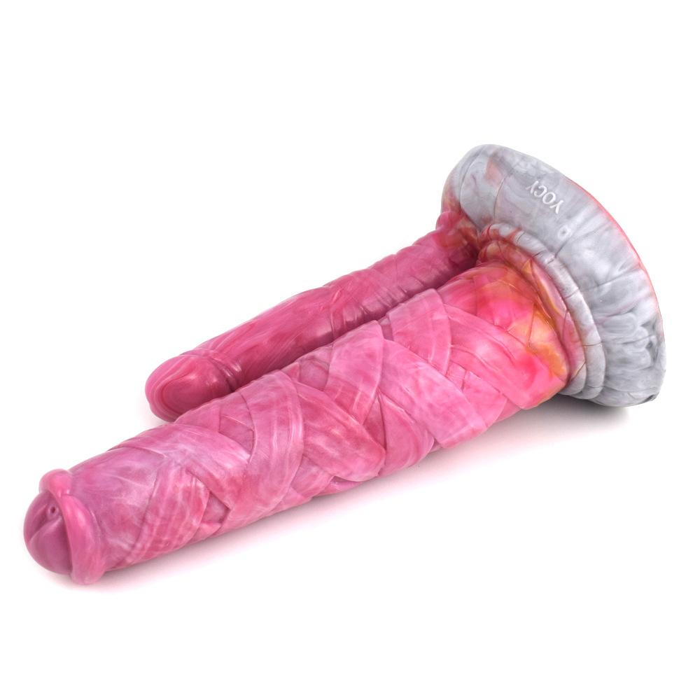 Silicone Dual-headed Dildo Anal Vaginal Masturbator Sex Toys Realistic Dick Strap On Penis Fisting