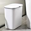 1/2Pcs Effortless Cleanup Space-Saving White Wall-Mounted Trash Bin For Kitchen - Durable Plastic Multi-Functional Garbage