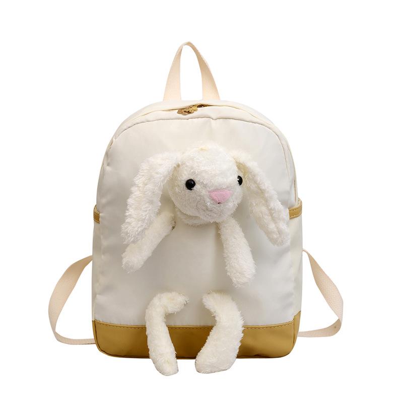 

Детский милый мультяшный рюкзак с кроликом - Легкий школьный рюкзак для детсадовцев белый