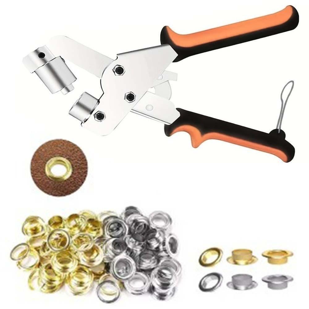 With Grommets Eyelet Setter Hand Press Hole Punch Pliers Lightweight Manual Puncher Nylon