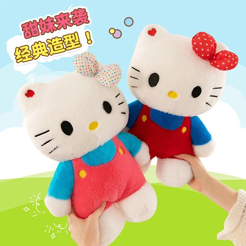 80cm Sanrio Kawaii Hello Kitty Plush Toy Stuffed Doll Cute Pillow Kids Birthday Xmas Gift Soft Furry Kitty Cat Plushie Dolls