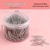 Colored Nickel-Plated Paperclip Dispenser (100 Pieces) - Creative Metal Bookmark and Office Stationery Clips