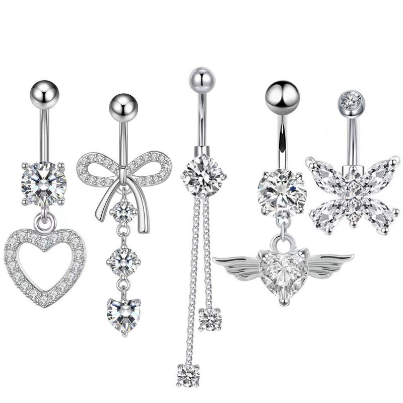 Fake Bauch Bauchring Ohne Piercing Nabel Bauchnabel Kristall Knorpel Clip-Ohrringe Körperschmuck Zubehör